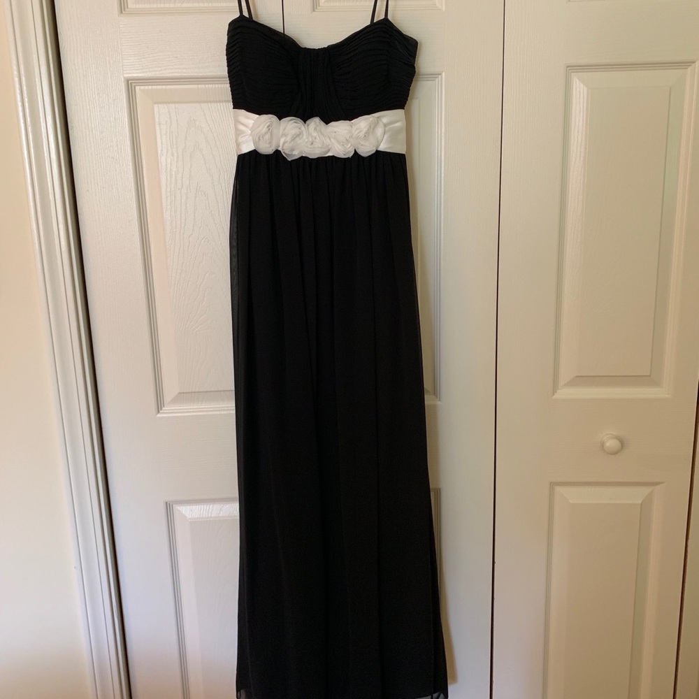 David’s Bridal Floor-Length Black Dress